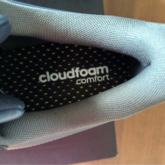 Adidas Mens size 11 Aurora Blue Gray Casual Athletic Cloudfoam Comfort Shoes NEW - Picture 9 of 14